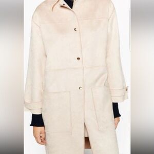 Zara faux Suede Coat